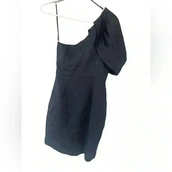 Do+Be women’s black mini one shoulder side zip party dress sz small NWT - Picture 5 of 6